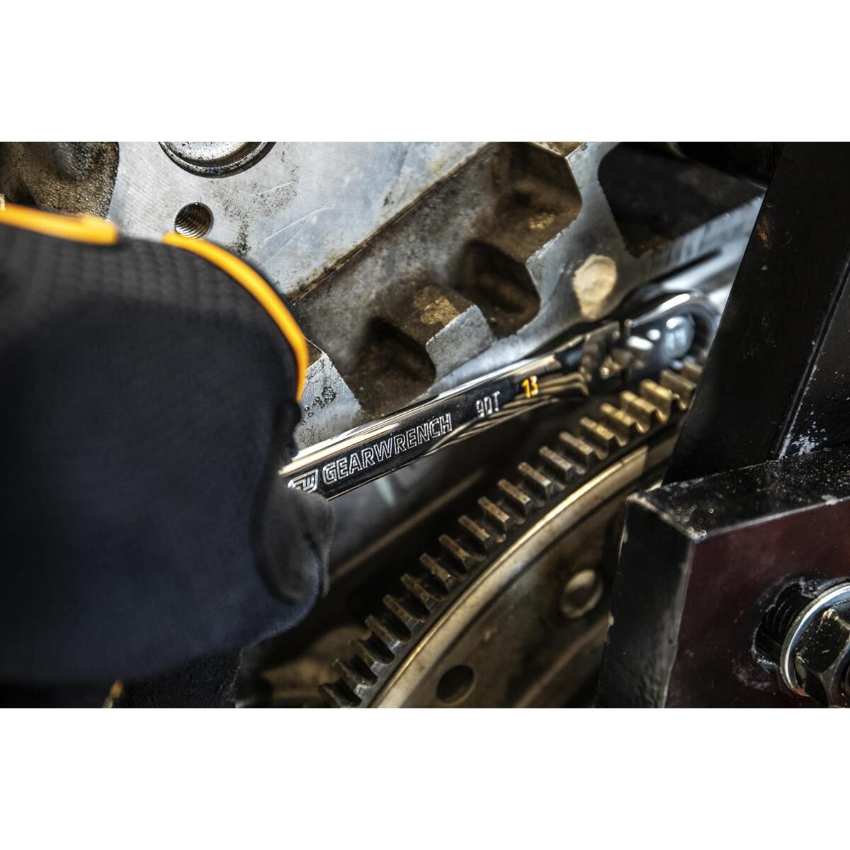 12 PIECE 90-TOOTH 12 POINT FLEX HEAD RATCHETING COMBINATION METRIC WRENCH SET, , scaau_hi-res