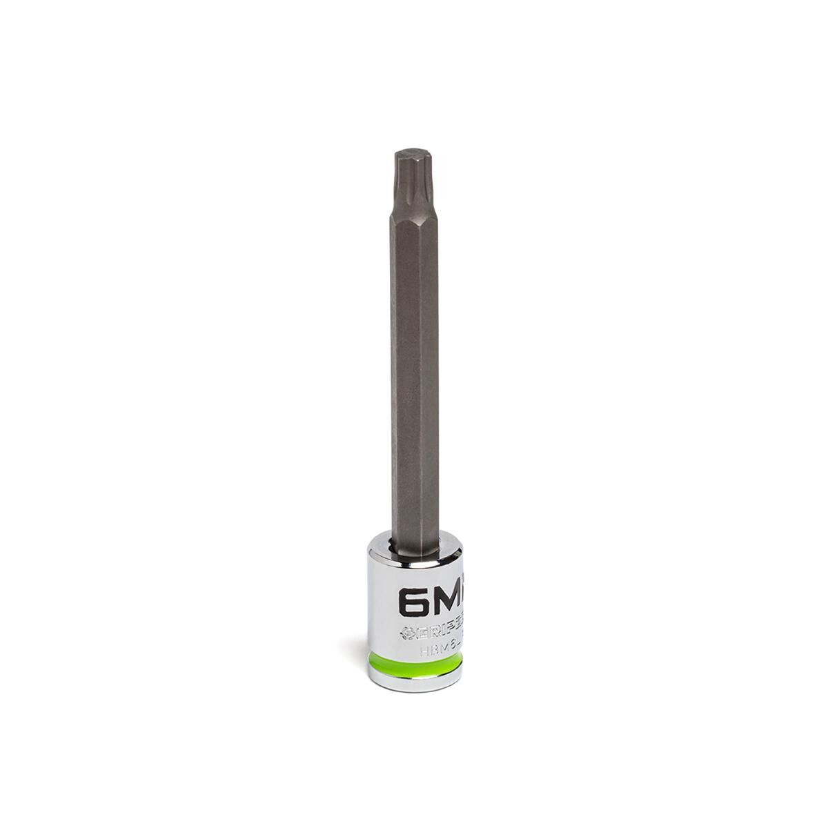 GRIPEDGE 3/8DR LONG HEX BIT SOCKET 6MM, , scaau_hi-res