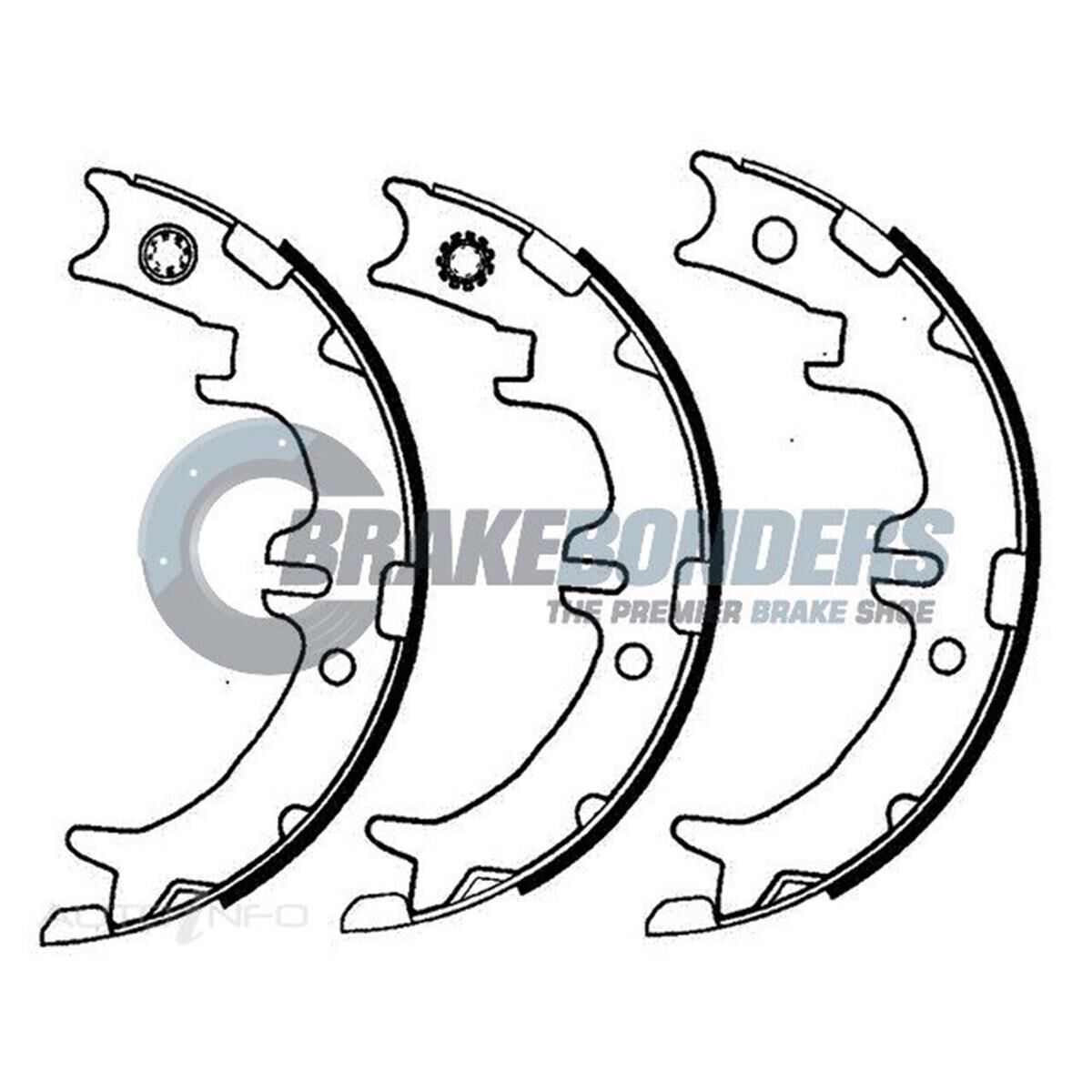 Brake Shoes - Toyota Parking Brake 190mm, , scaau_hi-res
