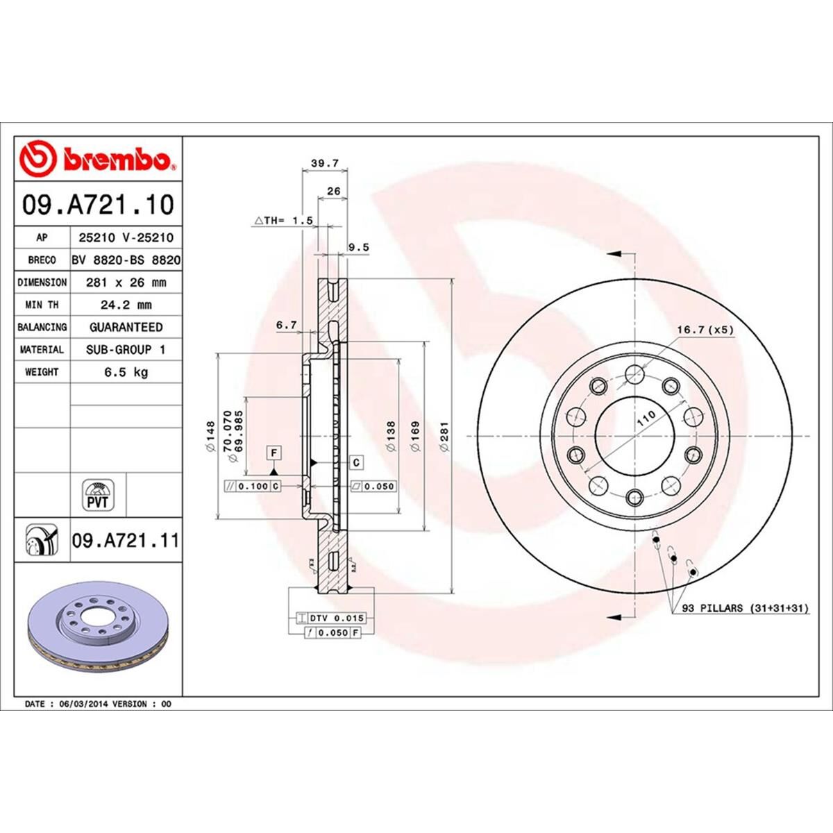 BREMBO DISC ROTOR, , scaau_hi-res