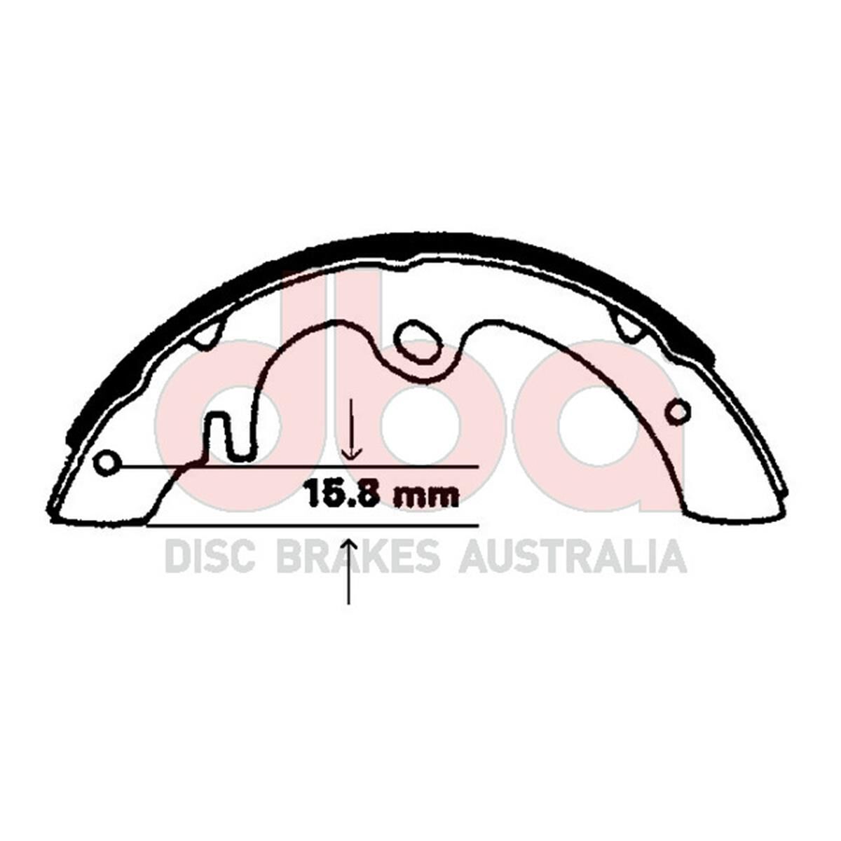 Street Series Brake Shoes [Nissan 620 254mm], , scaau_hi-res