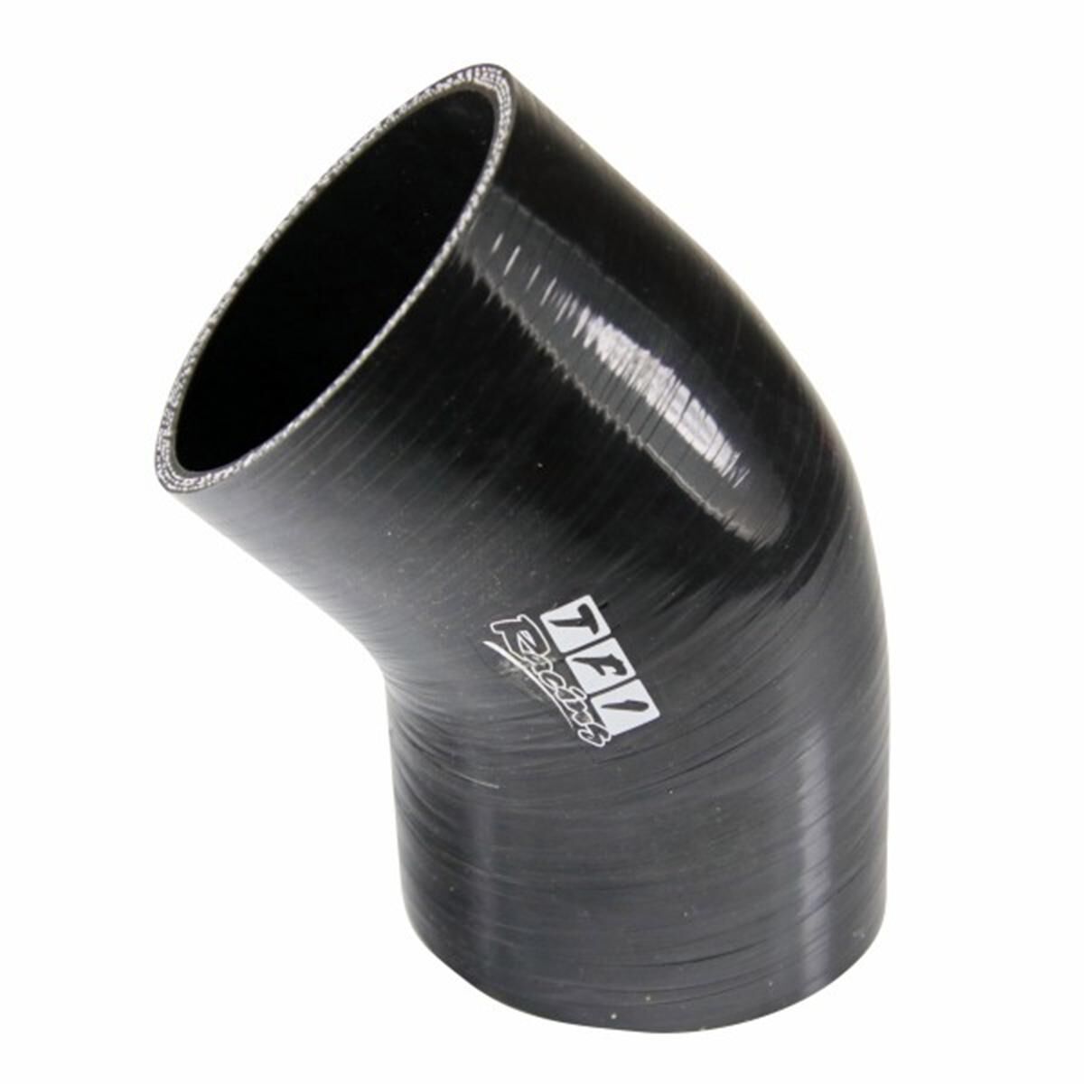 Silicone Hose Black 45 Deg Elbow ID 3 Inch; Leg Length 50mm; Wall Size 4.5mm, , scaau_hi-res