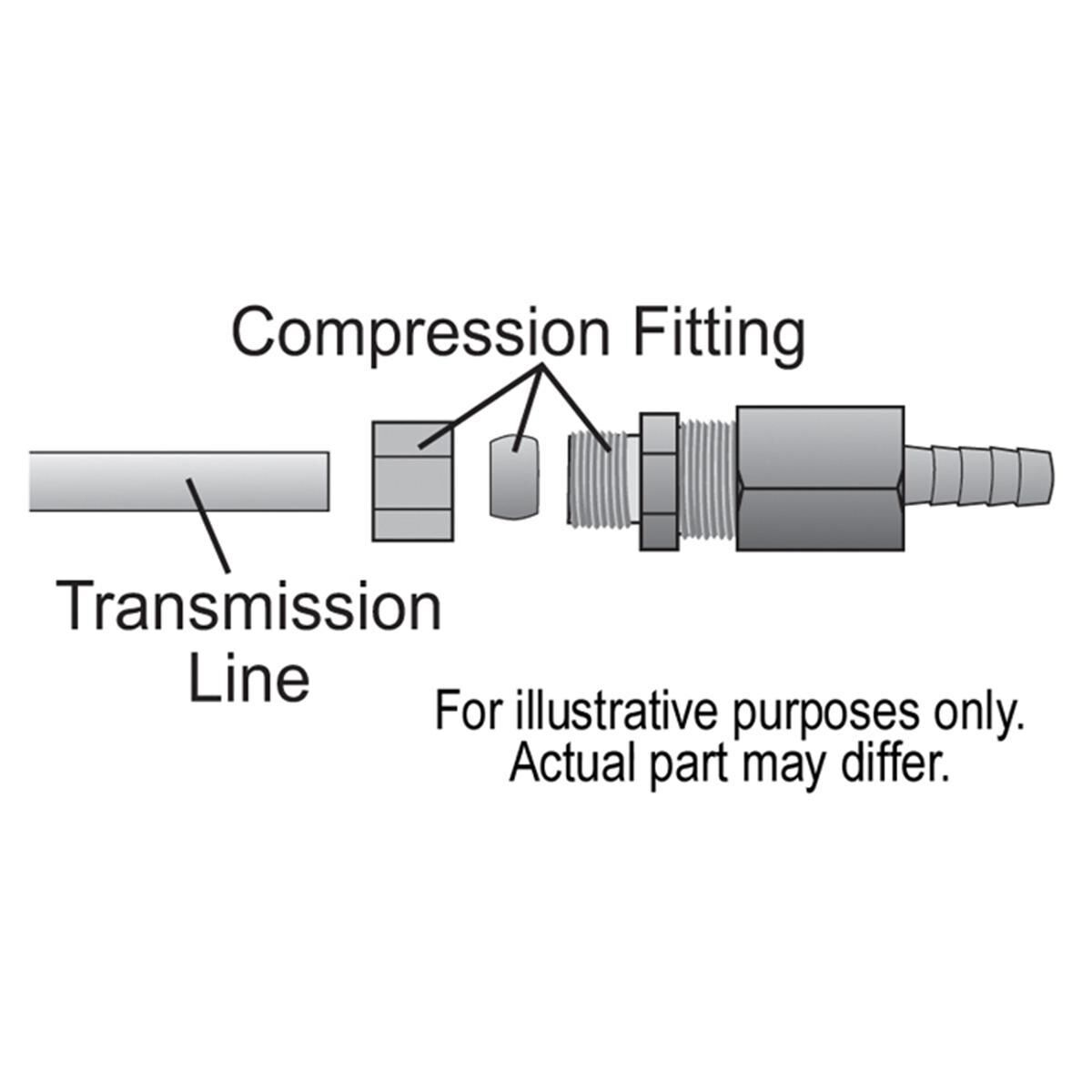 Transmission Line 5/16 Compression Fitting Kit, , scaau_hi-res