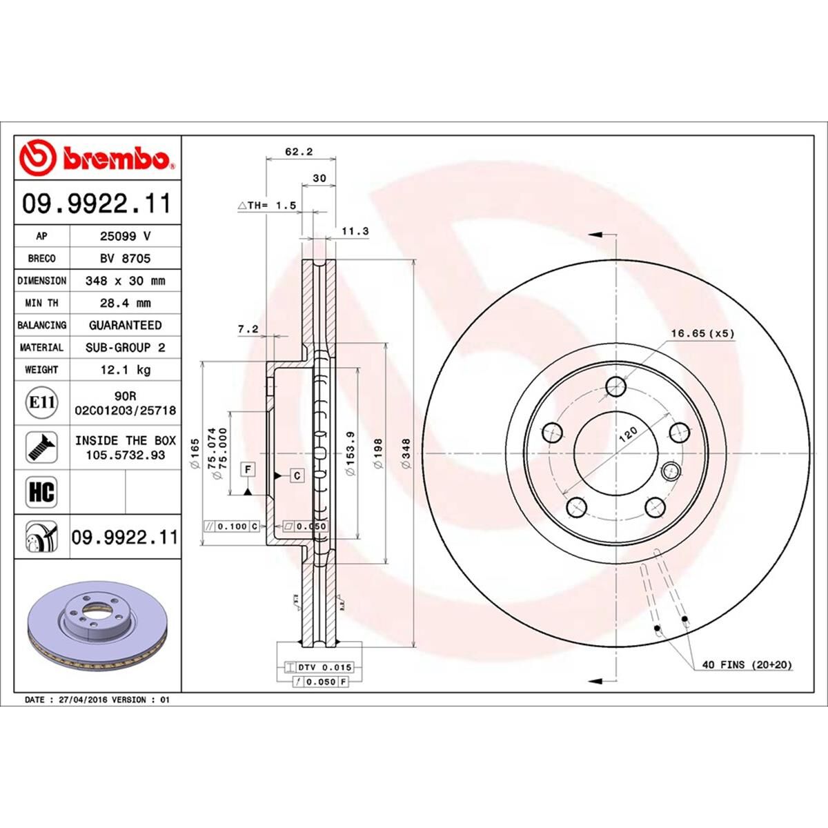 BREMBO DISC ROTOR, , scaau_hi-res