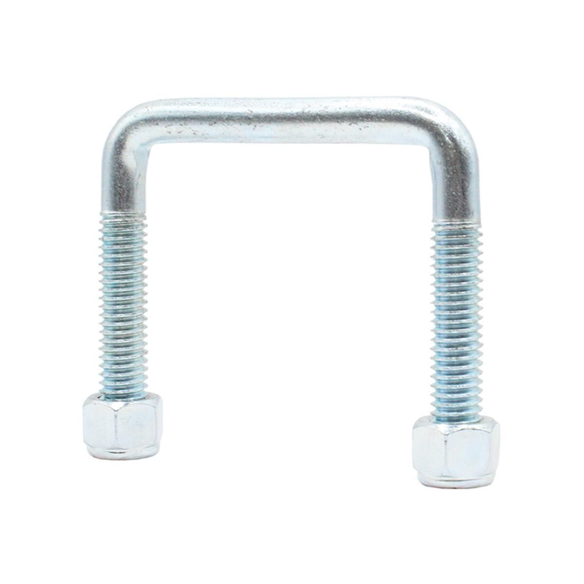 Sunrise U-Bolts with Nyloc Nut 1/2" Zinc - 75mm Square, 75mm, , scaau_hi-res