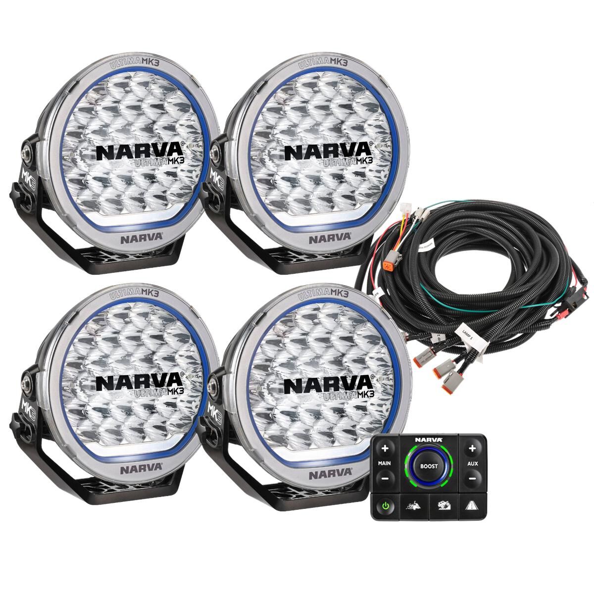 Narva Ultima MK3 215 LED Transport Driving Lights Kit &ndash; Hybrid Beam, , scaau_hi-res