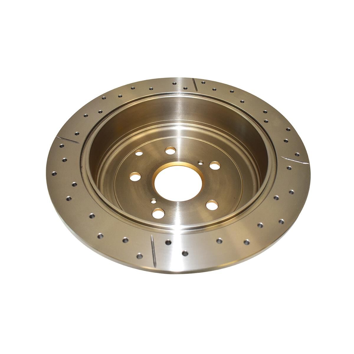 Street Gold Cross-drilled/Slotted [ Toyota Kluger GSU50 GSU55 14-16 R ], , scaau_hi-res