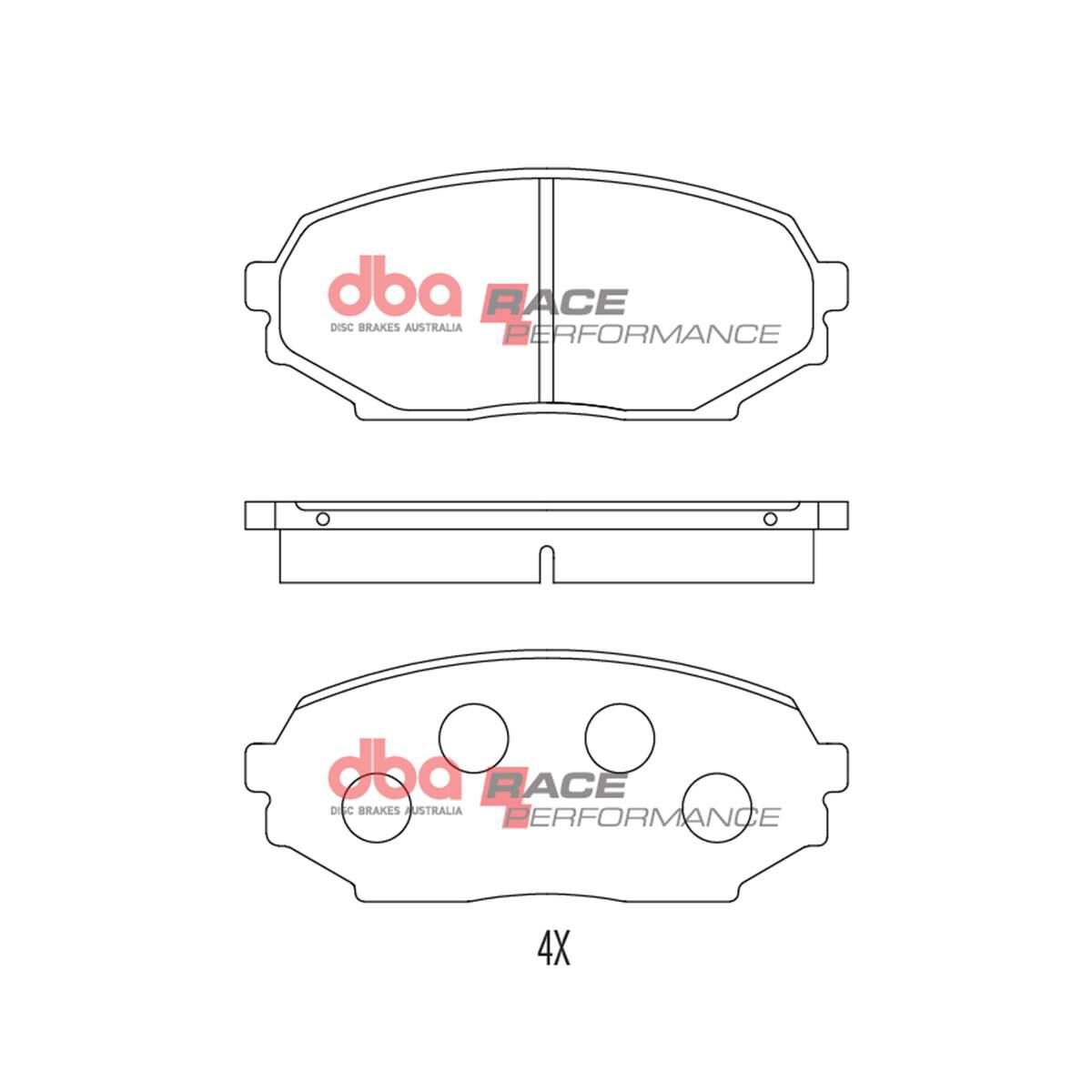 DBA RACE BRAKE PADS [ MAZDA MX5 NA, 89 - 93 F ], , scaau_hi-res