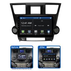 10" MULTIMEDIA RECEIVER TO SUIT TOYOTA KLUGER GRANDE (2007-2013) - FACTORY NAVIGATION, NON-AMPLIFIED, , scaau_hi-res
