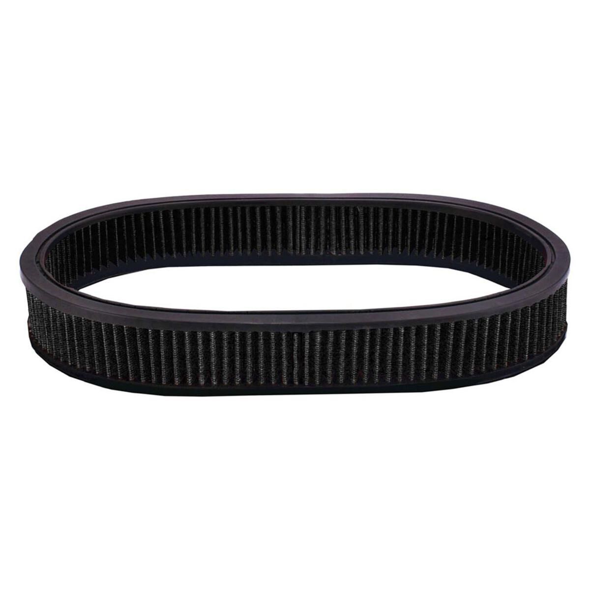 Filter Element 12 Wide x 2 Tall Oval Black Cotton Washable, , scaau_hi-res