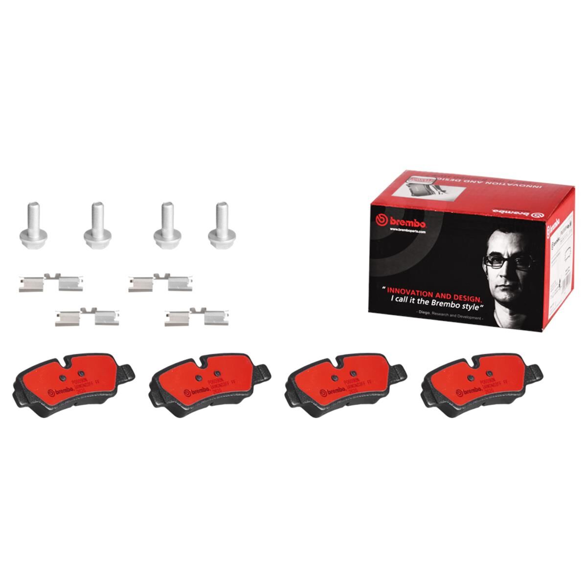 BREMBO DISC PAD SET NAO CERAMIC, , scaau_hi-res