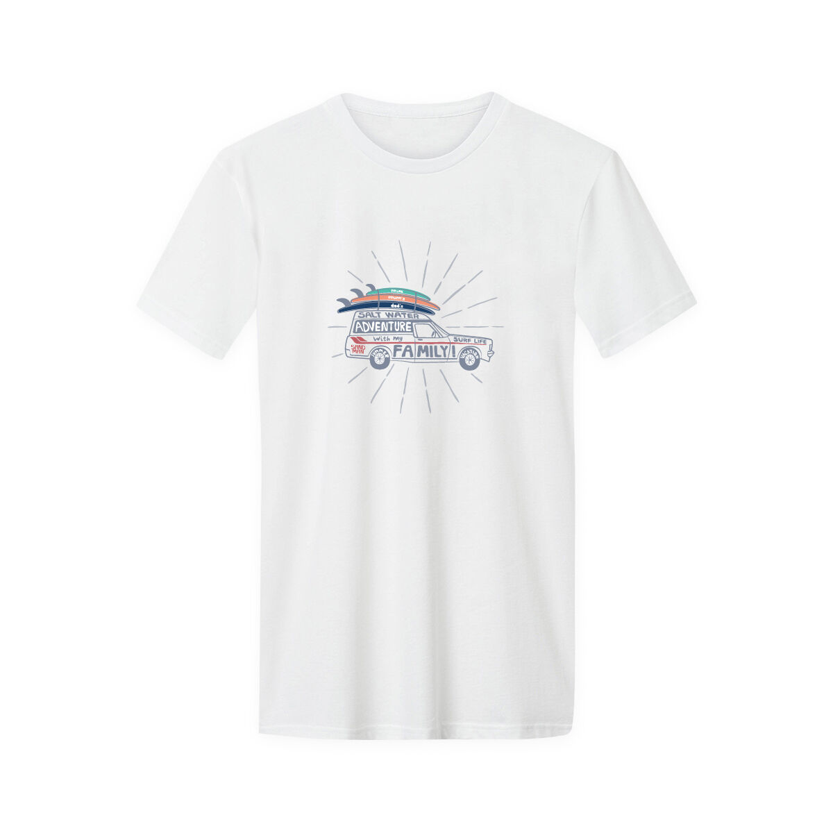 ADULT COTTON T-SHIRT-WHITE [ADVENTURE WITH FAMILY] [S], , scaau_hi-res