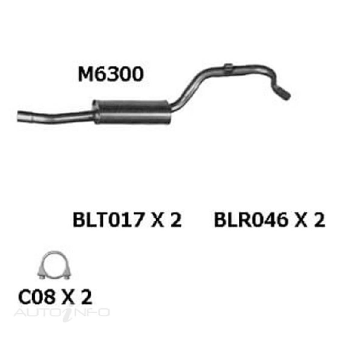 JG XJ0 4.0 R/H INTERMEDIATE MUFFLER, , scaau_hi-res