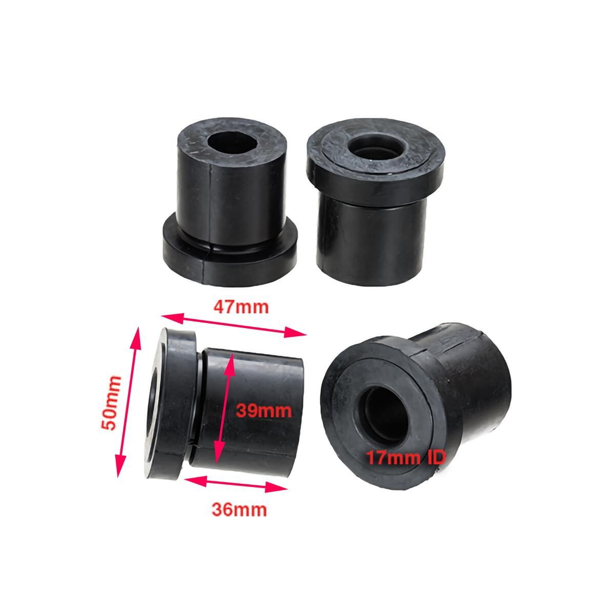 Leaf Spring Bush Kit Rear Shackle Upper Toyota Landcruiser 70 Series, , scaau_hi-res