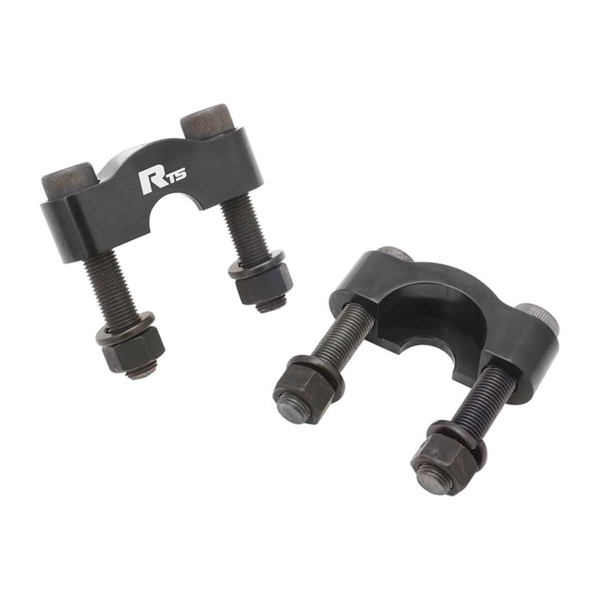 RTS U-JOINT GIRDLES, BILLET ALUMINIUM, BLACK ANODISED, FOR FORD, 9 IN 1350/1410 STYLE UNIVERSAL JOINT, 1.188 IN CAP, SET, , scaau_hi-res