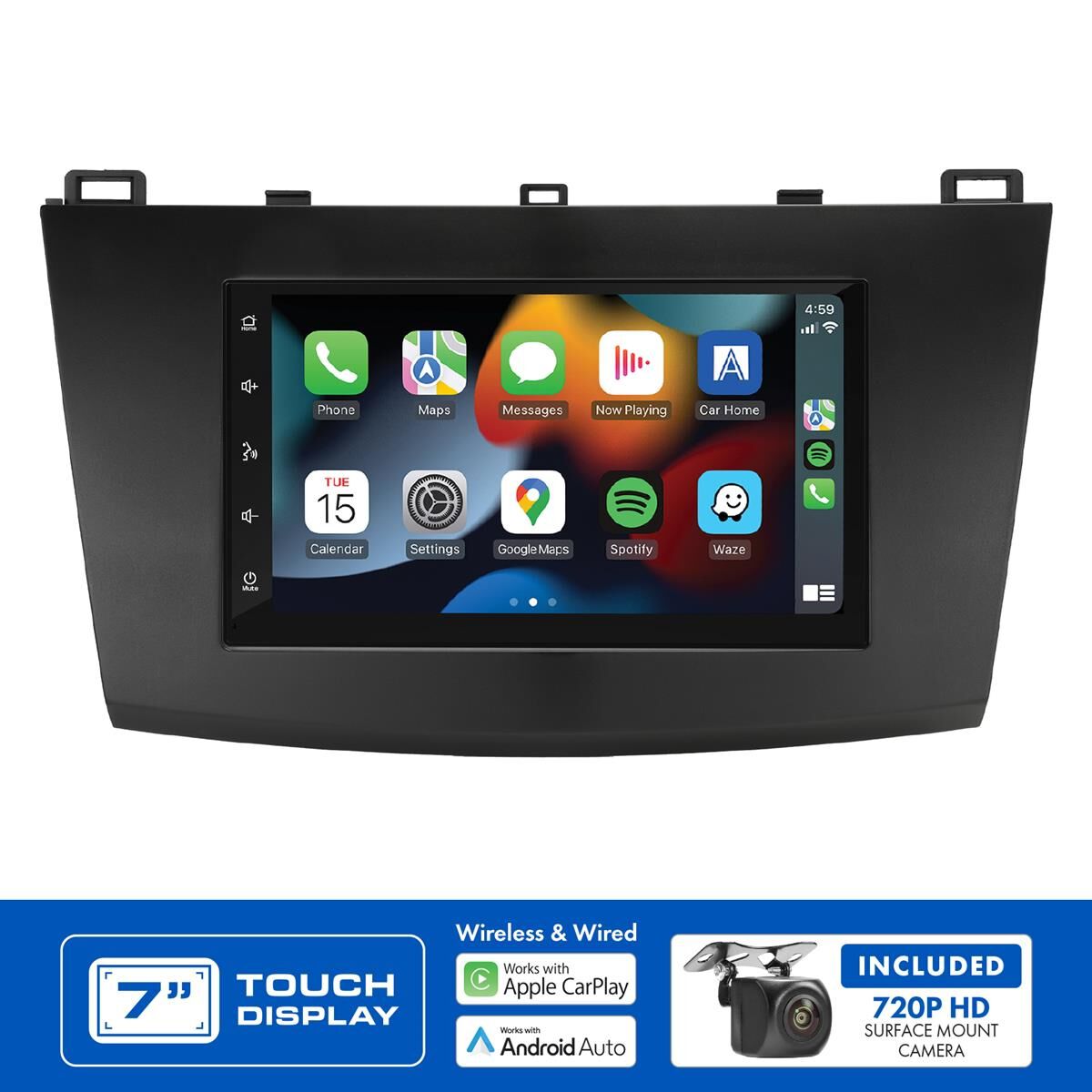 7" MULTIMEDIA RECEIVER TO SUIT MAZDA 3 (2009-2013), , scaau_hi-res