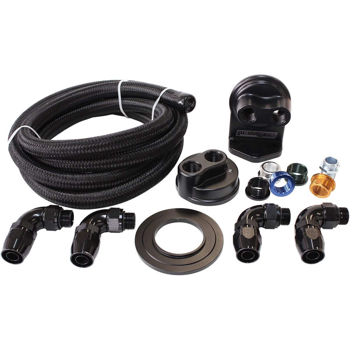 Billet Oil Filter Remote Mount, , scaau_hi-res