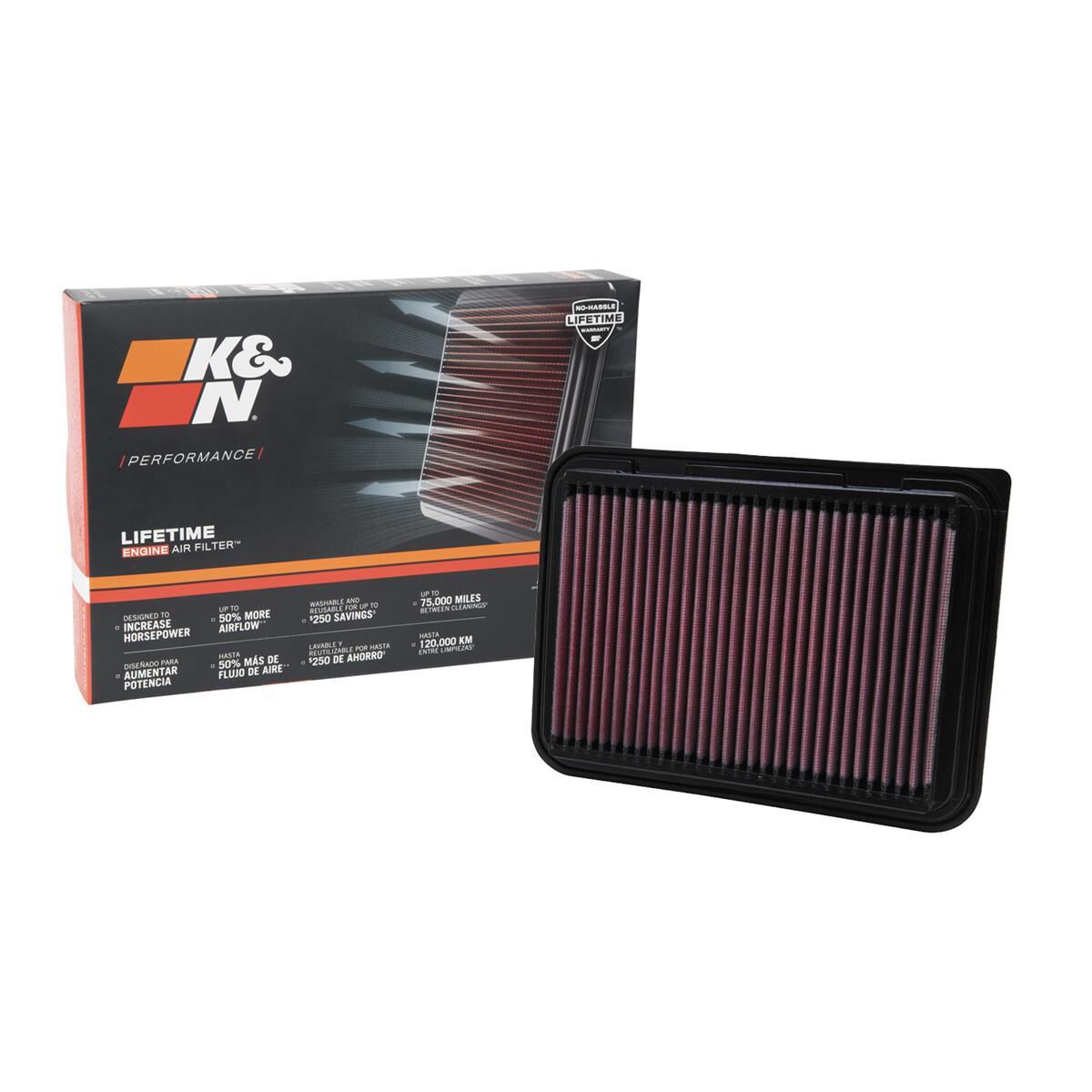 K&N HI-FLOW AIR FILTER - REUSABLE, , scaau_hi-res