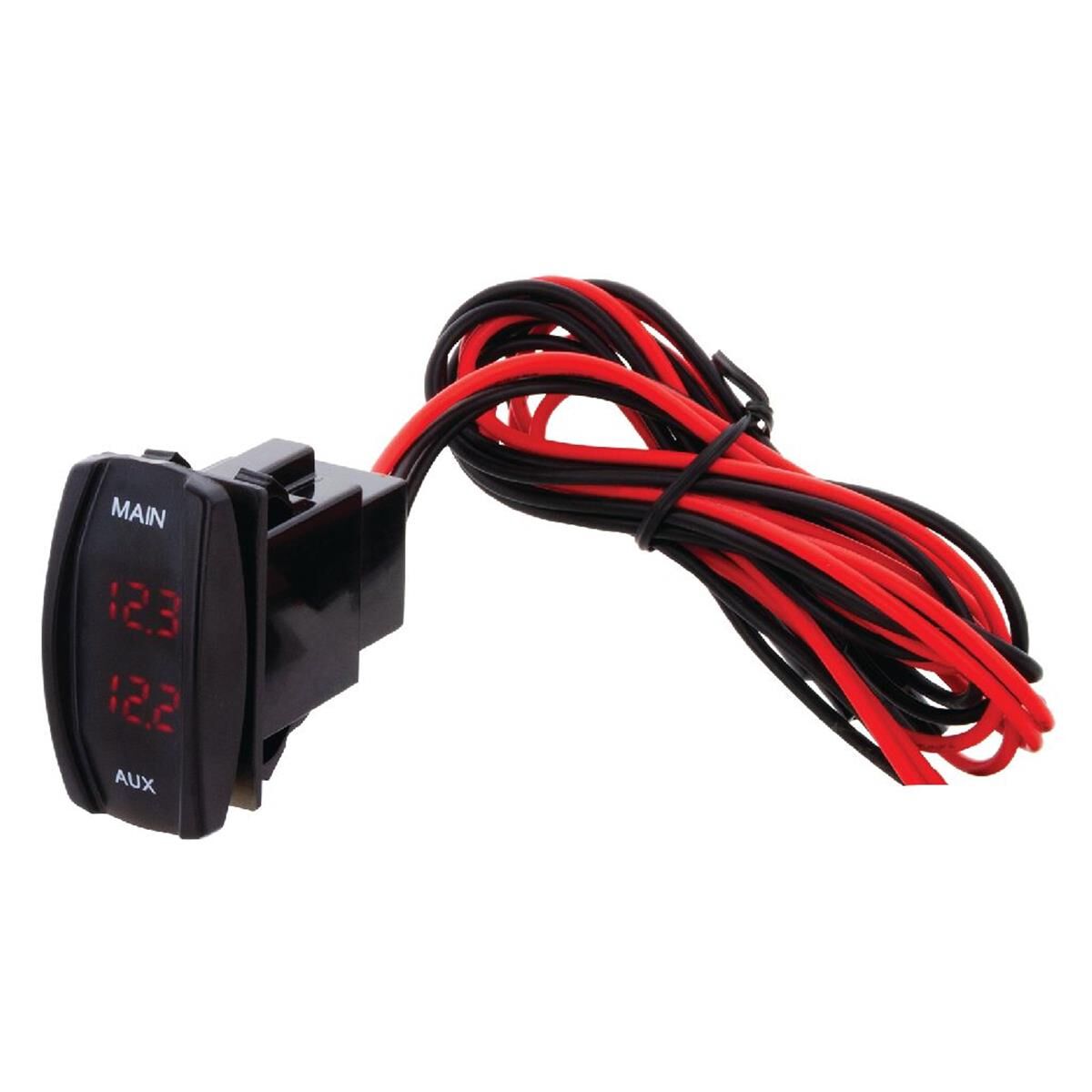 Hulk 4X4 Contour Carling Rocker Dual Voltmeter Red LED Bulk Pack ...
