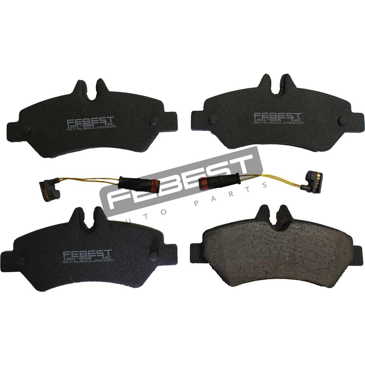 PAD KIT, DISC BRAKE, REAR (WITH WEAR SENSOR), , scaau_hi-res