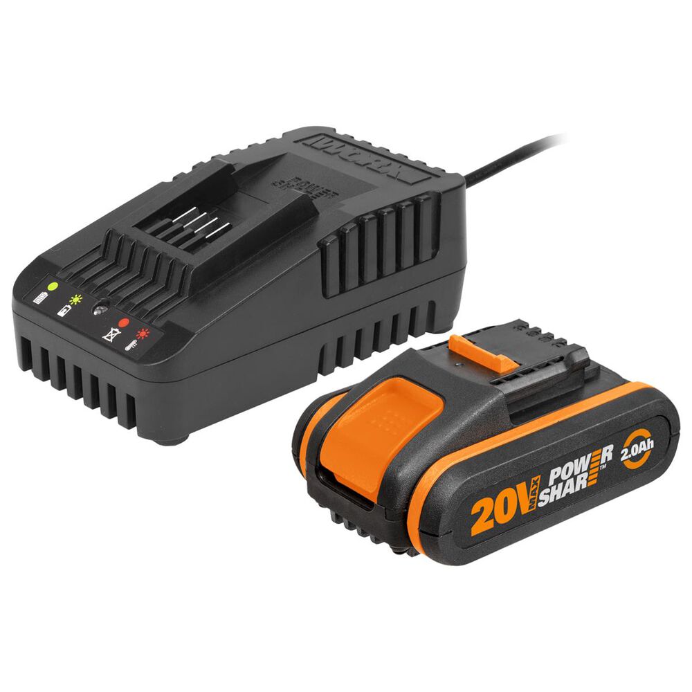 WORX Powershare MAX LithiumIon Battery & Charger Kit 20V 2.0Ah