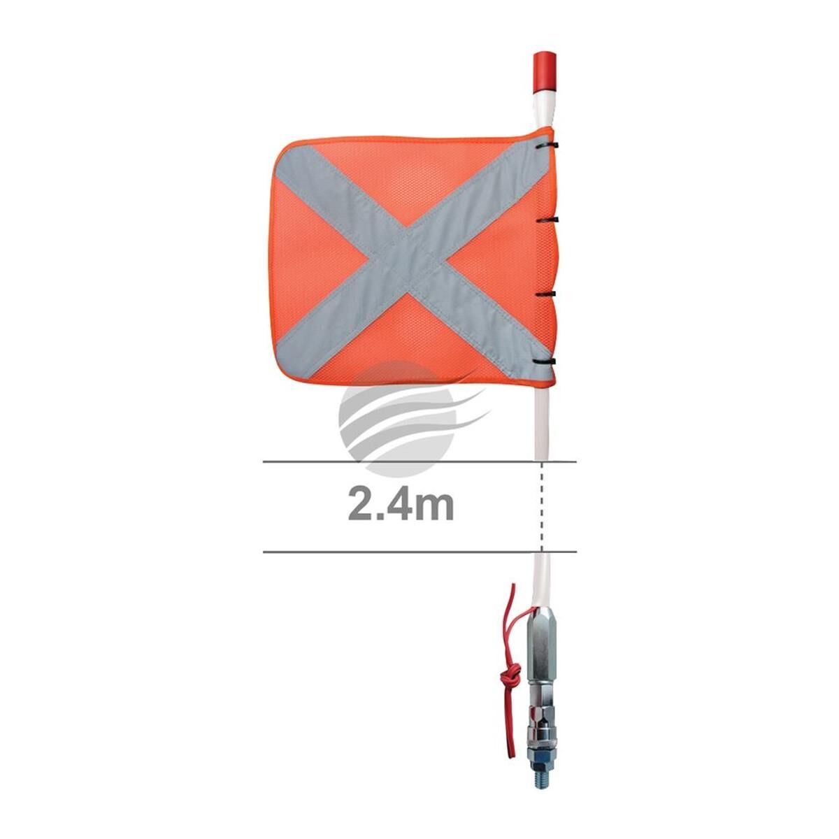 CROSS FLAG W/- Q/REL MNT BASE, , scaau_hi-res