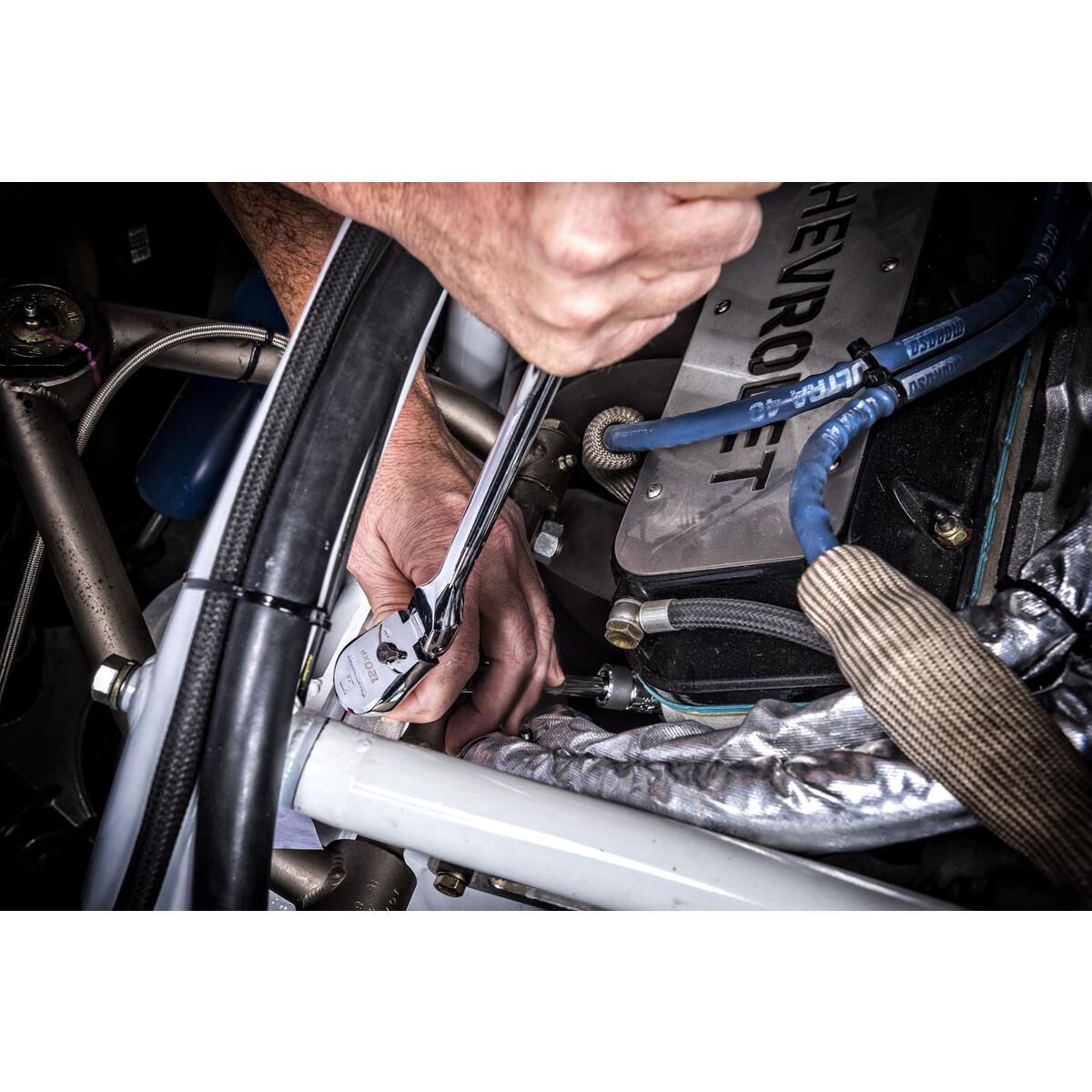 SOCKET HANDLE SET RATCHET FLEX FULL POLISH 1/4", 3/8", 1/2" & 3/8" STUBBY 4PC, , scaau_hi-res