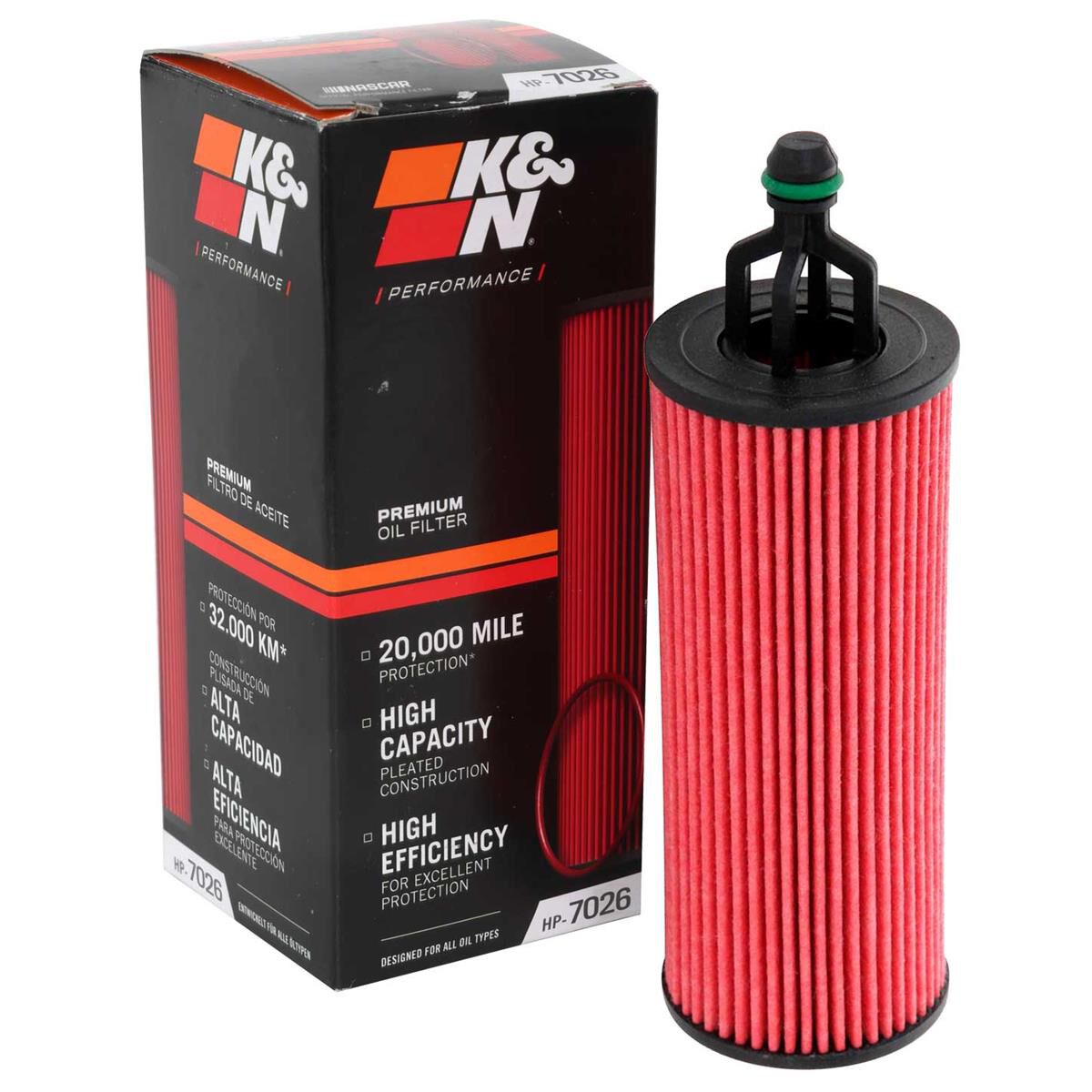 HP-7026 K&N OIL FILTER, , scaau_hi-res