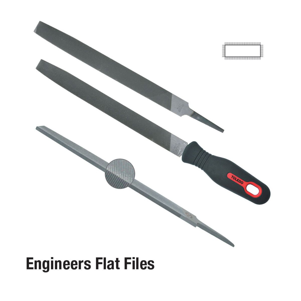 TOLEDO FILE FLAT 250MM SMOOTH CD, , scaau_hi-res