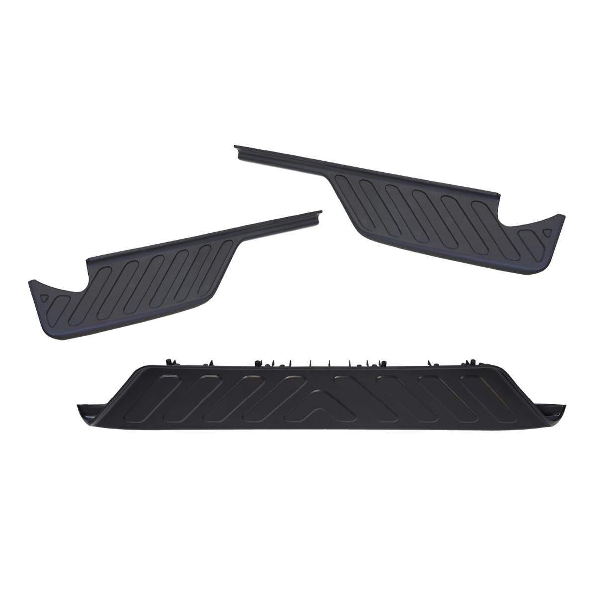 NISSAN NAVARA  D40  12/2005 ~ 2015  REAR STEP BARPLASTIC PADS SET  THAI BUILT, , scaau_hi-res
