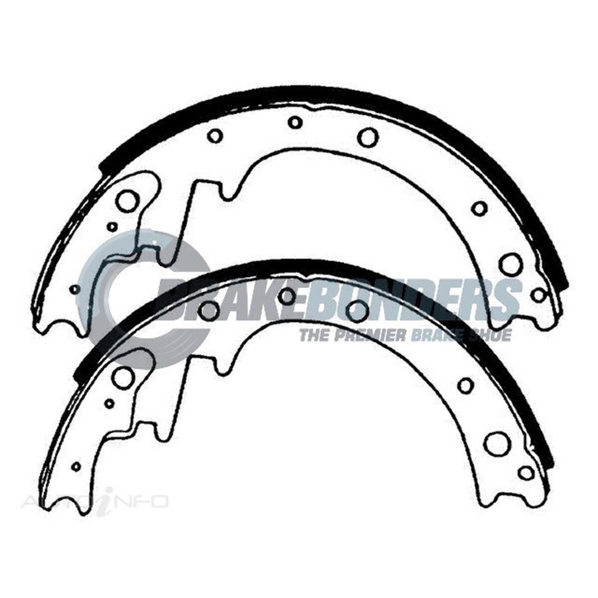 Brake Shoes - Dodge 307.9mm, , scaau_hi-res