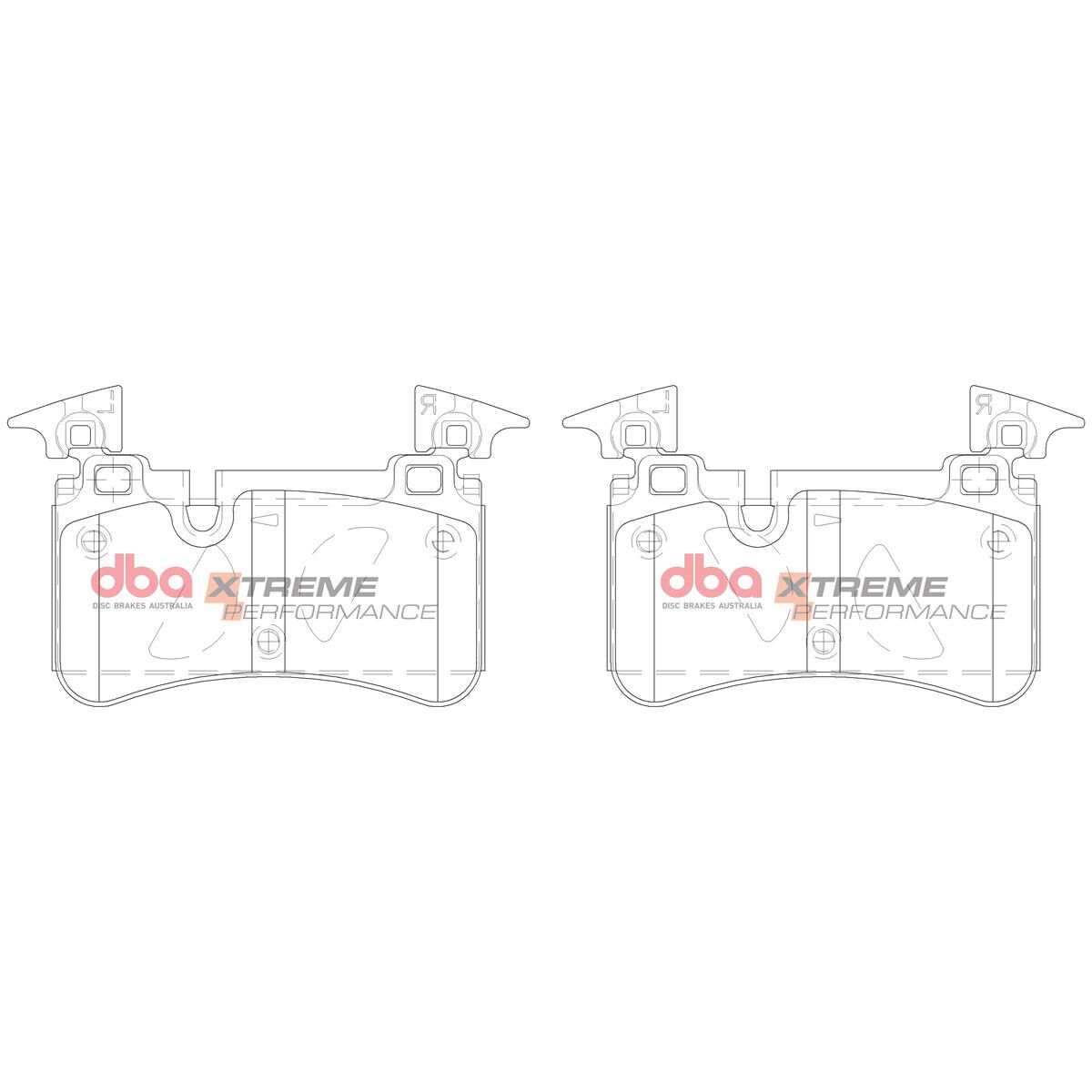 DBA XP XTREME PERFORMANCE BRAKE PADS [ MERCEDES-BENZ C63 - C205 / SL63 AMG R230 - 2014 ON R ], , scaau_hi-res