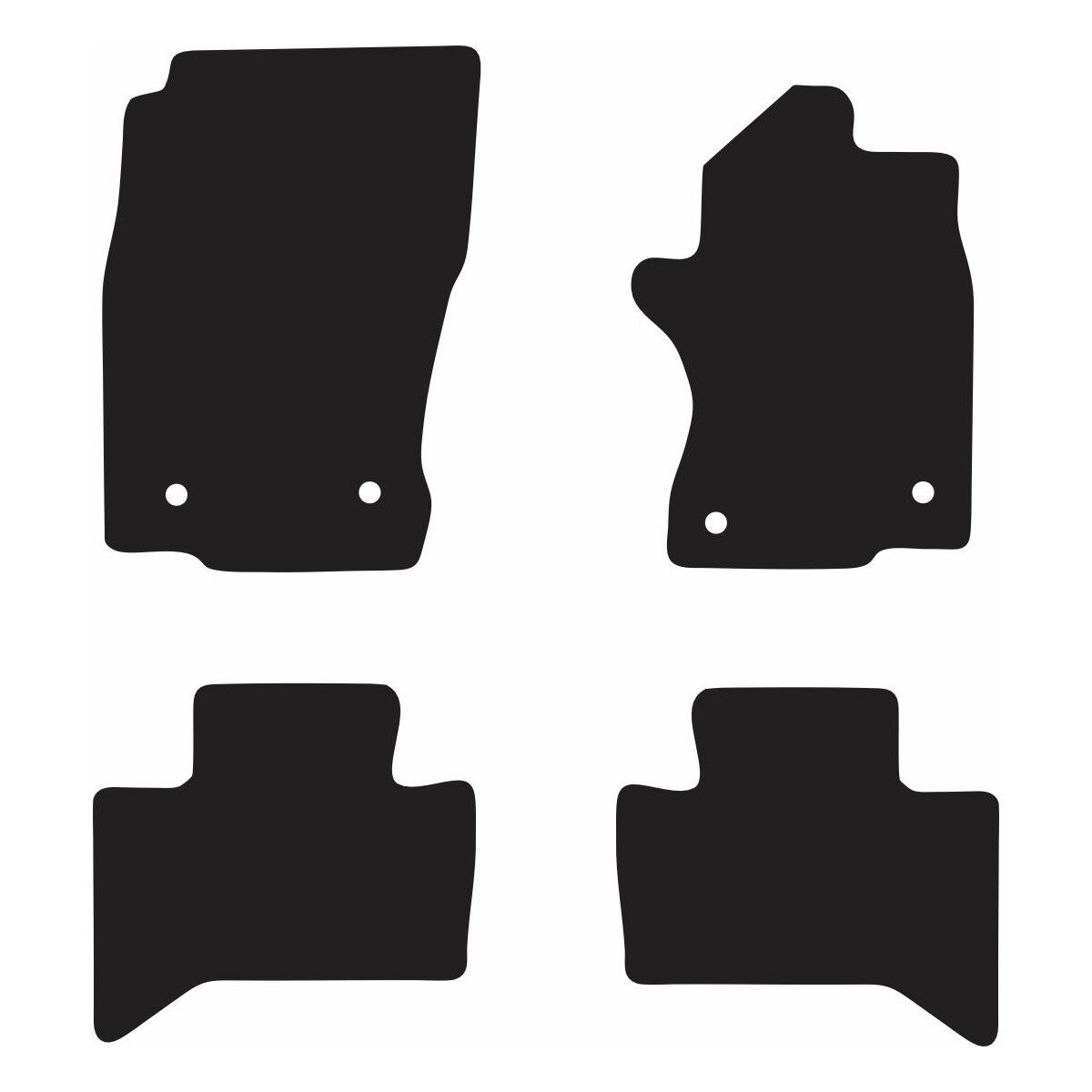 EXECUTIVE RUBBER CAR MATS FOR TOYOTA LANDCRUISER PRADO (J250 5 SEAT) 2024 ONWARDS, , scaau_hi-res