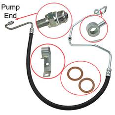 Power Steering Hose - Pressure - Ford BA, BF (V8 24V & 32V), , scaau_hi-res