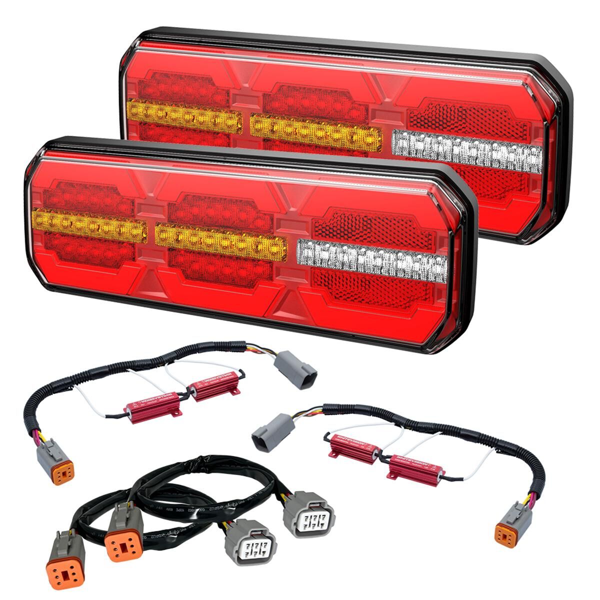 LED REAR COMBINATION LIGHTING KIT PLUG & PLAY SUITS MITSUBISH TRITON MQ / MR, , scaau_hi-res