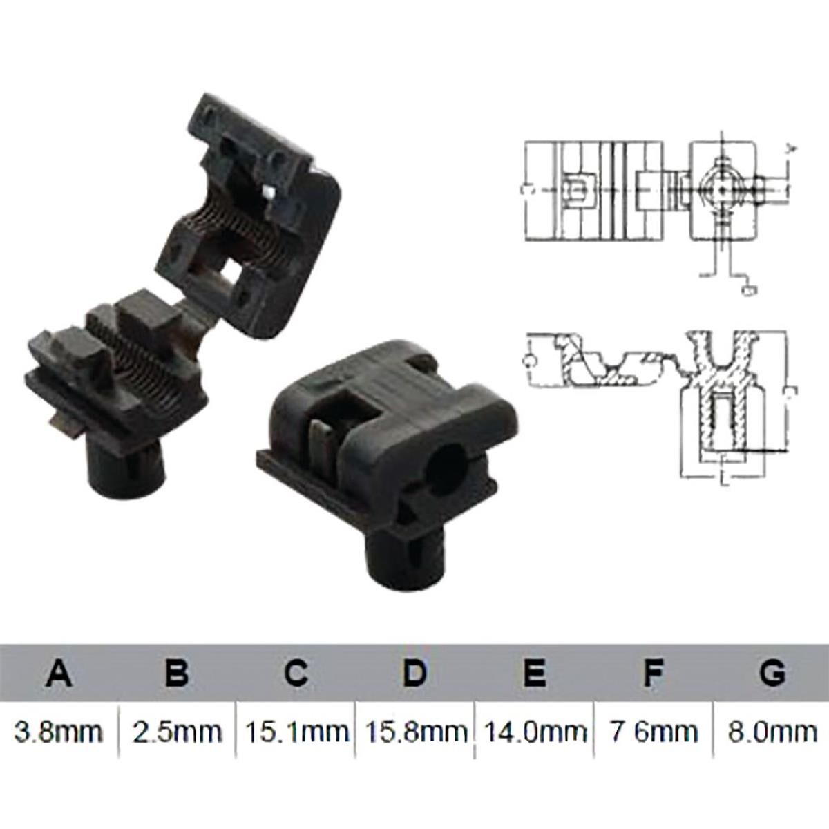 PKT 10 DOOR LOCK CLIP, , scaau_hi-res