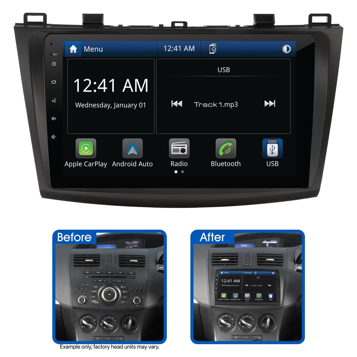 9" MULTIMEDIA RECEIVER TO SUIT MAZDA 3 (2009-2013), , scaau_hi-res