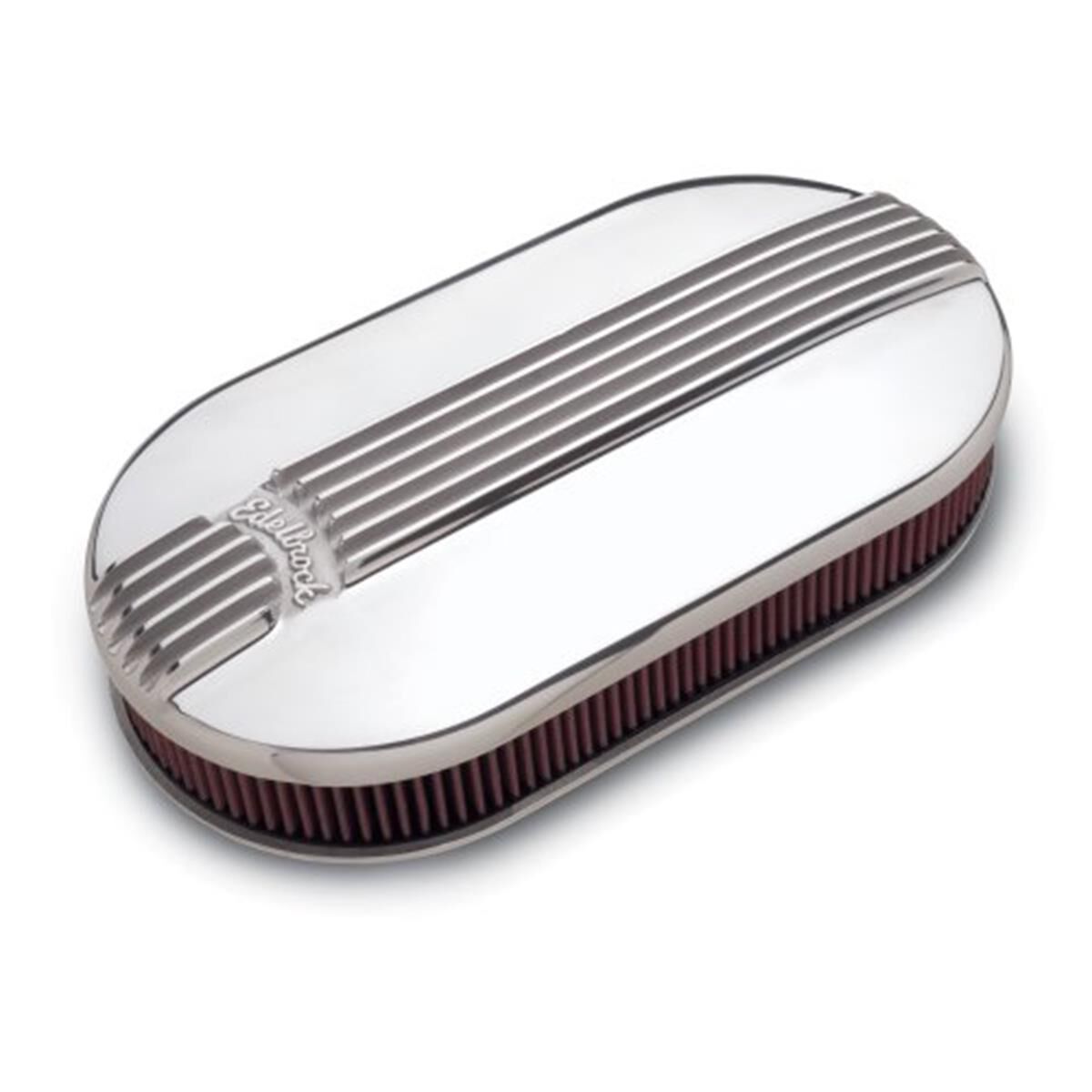 CLASSIC SERIES AIR CLEANER LAR GE OVAL POLISHED TWIN 4BBL, , scaau_hi-res