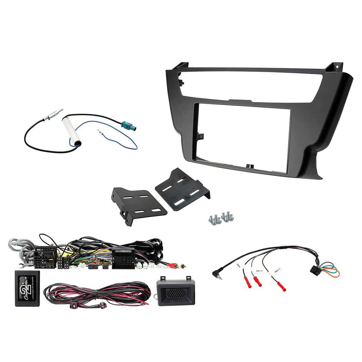 INSTALL KIT TO SUIT BMW 3 SERIES F30, F31; 4 SERIES F32, F33, F36 - AMPLIFIED (BLACK), , scaau_hi-res