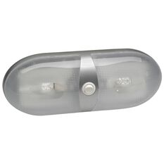 DUAL SATIN DOME LAMP CLEAR LEN, , scaau_hi-res