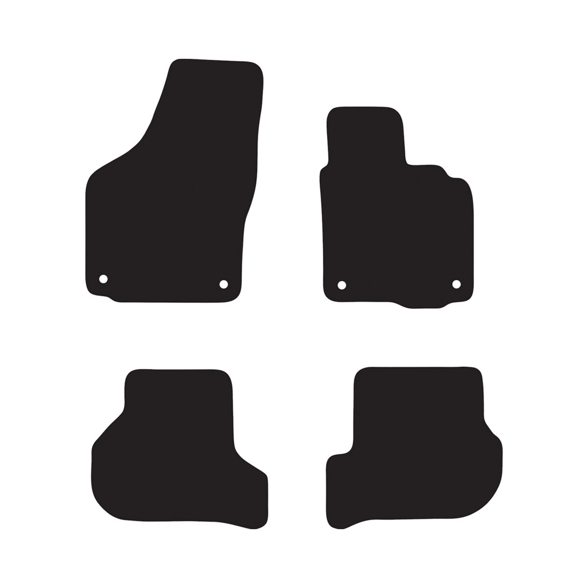 LUXURY CARPET CAR MATS FOR VOLKSWAGEN GOLF (MK6 HATCH) 2009-2013, , scaau_hi-res