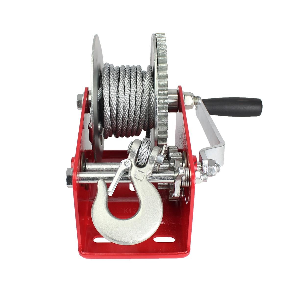 Sunrise Hand Winch 1800lbs (817kg) Two Speed 10m Cable, , scaau_hi-res