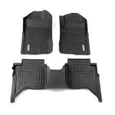 DEEP DISH FLOOR LINERS FOR VOLKSWAGEN AMAROK 2023+ DUAL CAB FULL SET, , scaau_hi-res