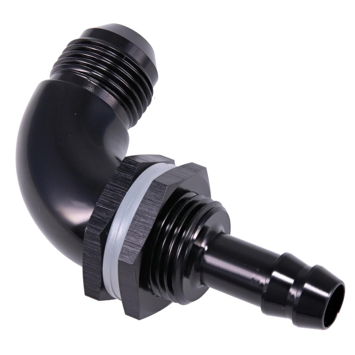 90DEG BULKHEAD KIT AN-8 MALE FLARE TO 3/8IN BARB, , scaau_hi-res