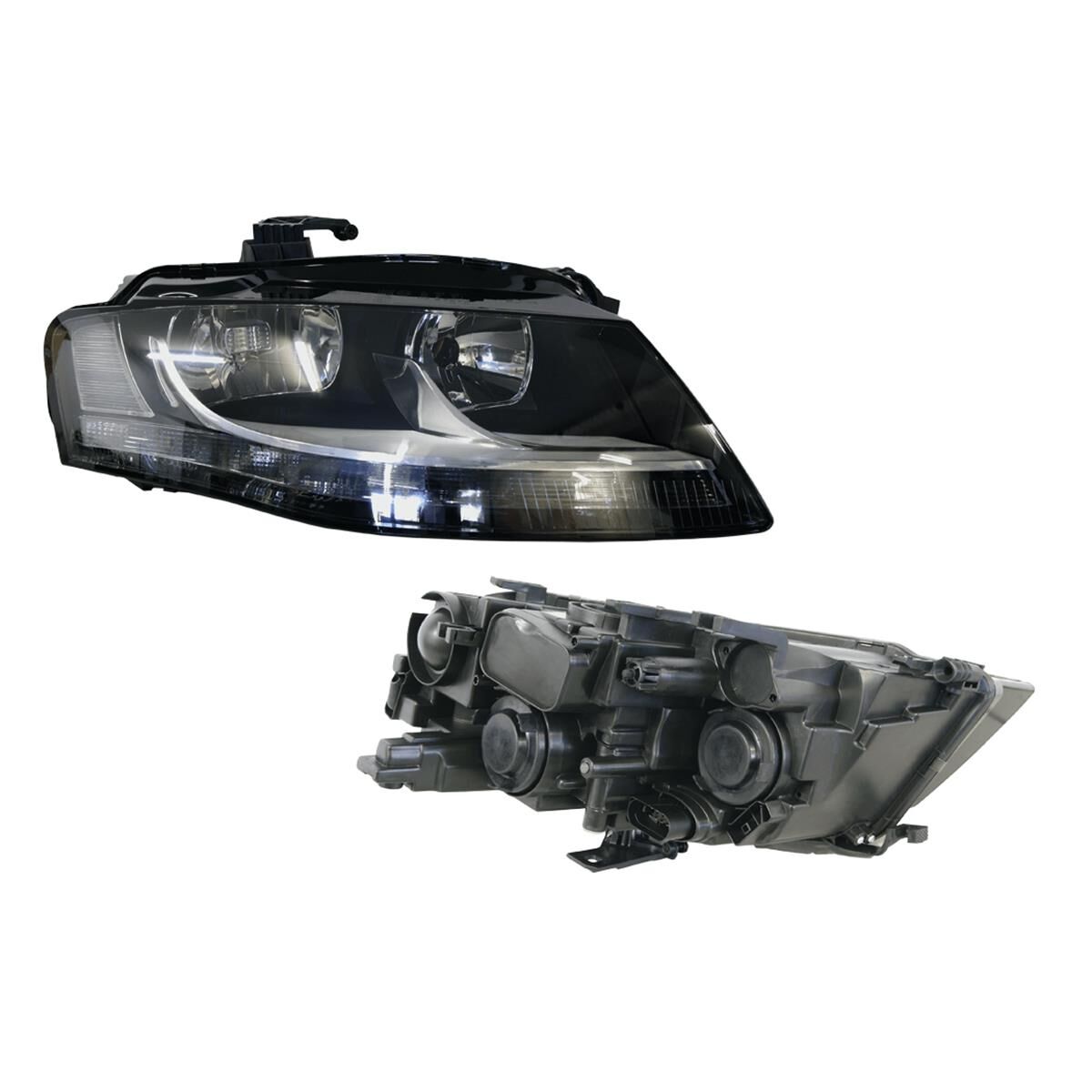 AUDI A4/S4  B8  01/2008 ~ 05/2012  HEADLIGHT (HALOGEN TYPE))  RIGHT HAND SIDE, , scaau_hi-res