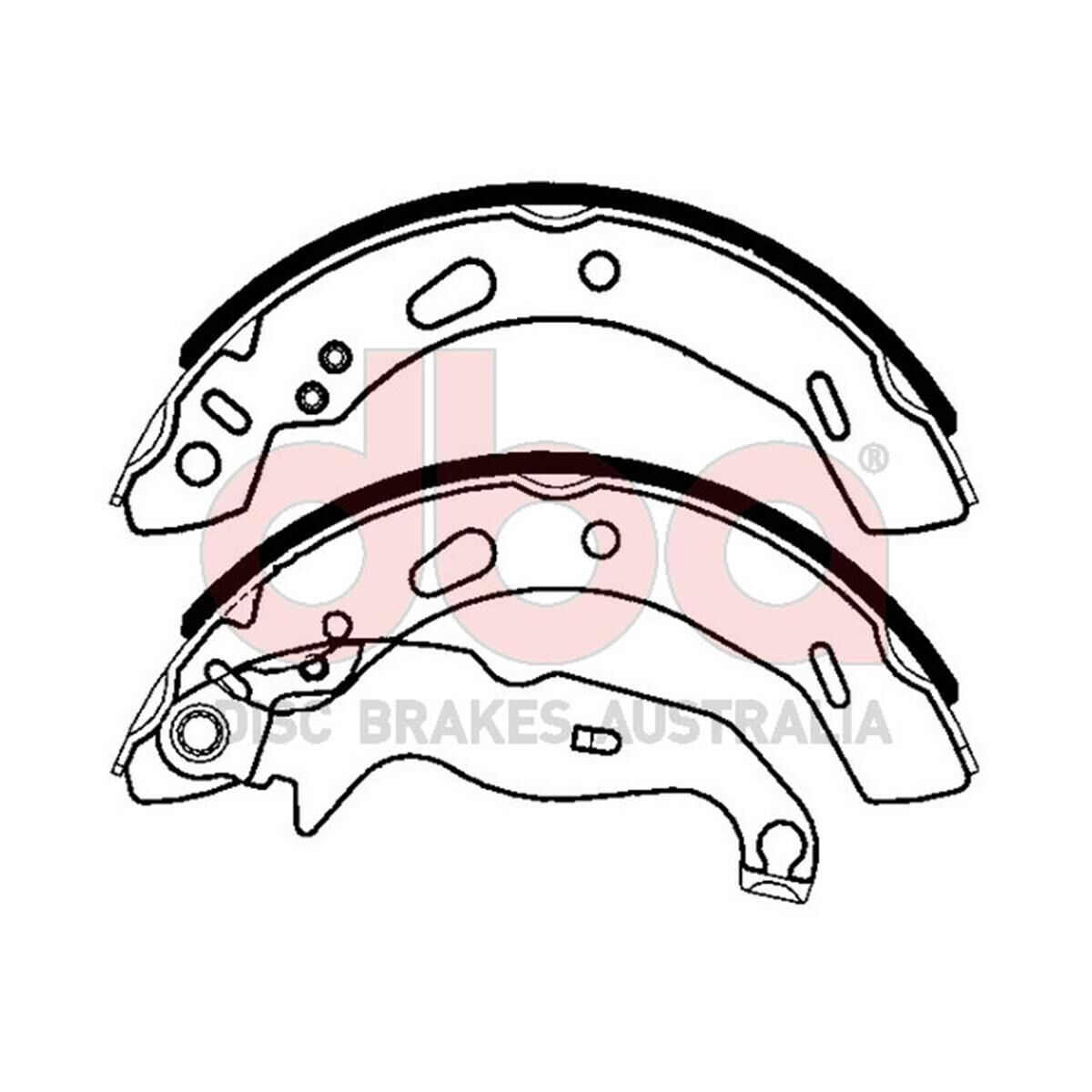 Street Series Brake Shoes [Ford Fiesta 200mm], , scaau_hi-res