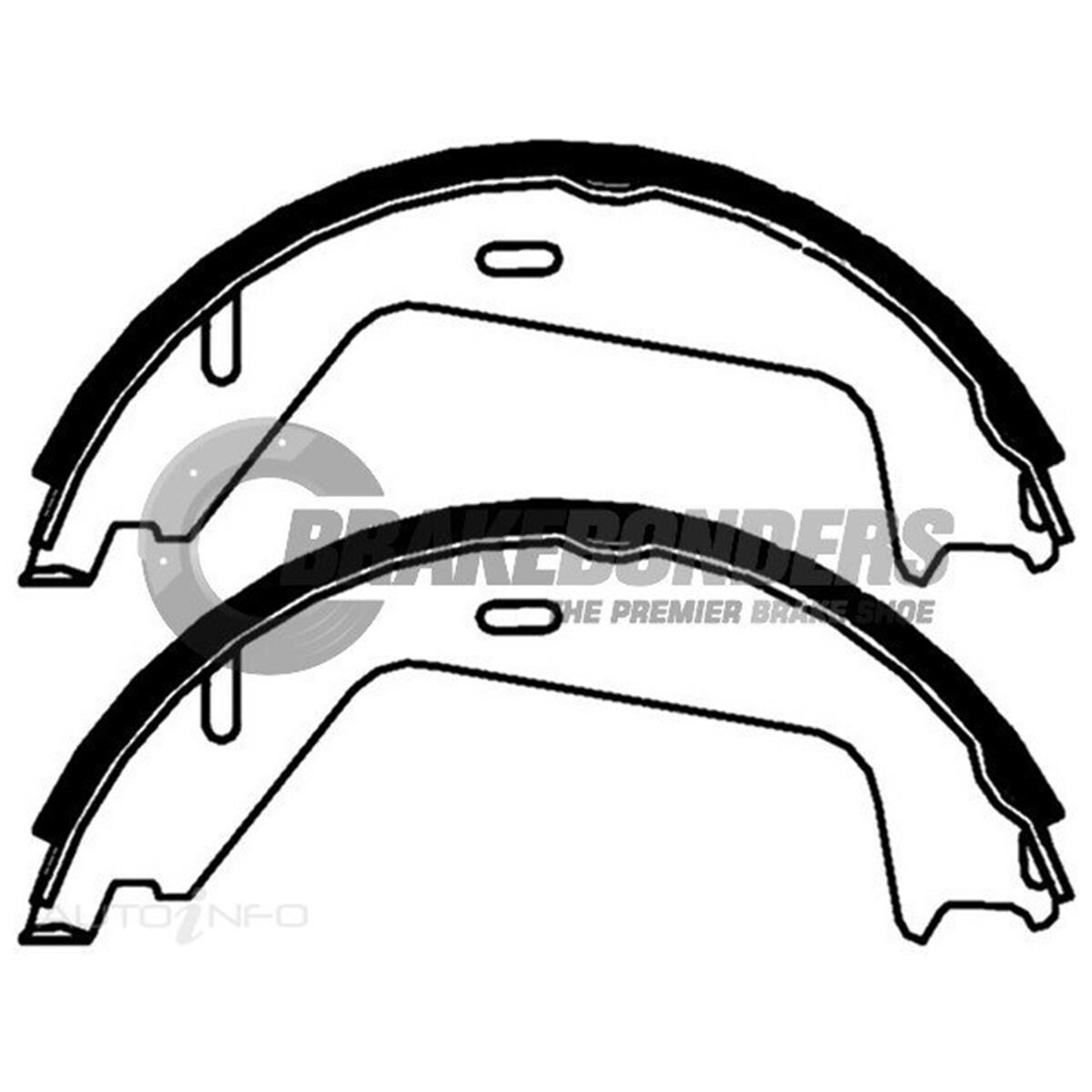Brake Shoes - Volvo Parking Brake 177.8mm, , scaau_hi-res