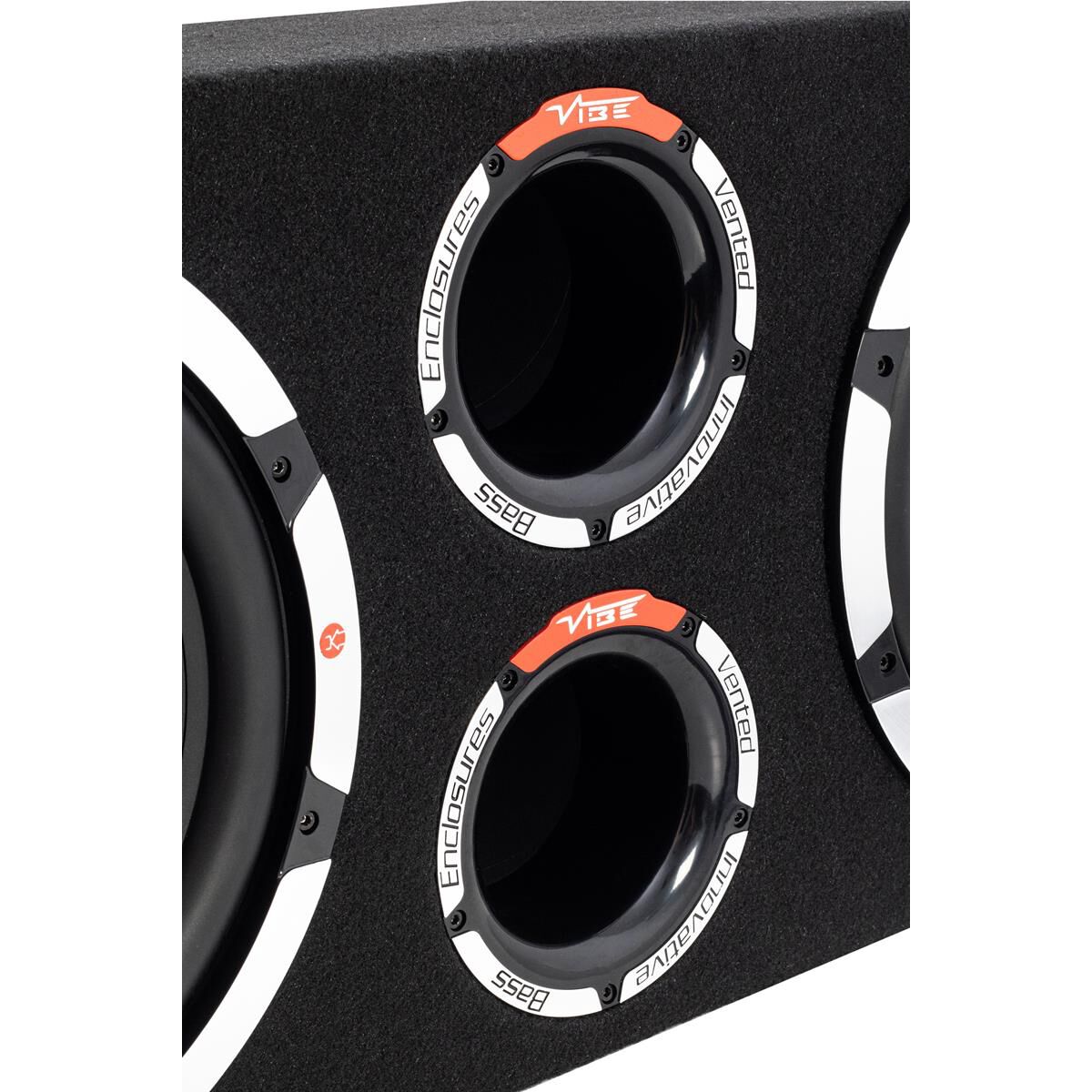 VIBE SLICK TWIN VENTED COMPACT ENCLOSURE DUAL 12" SUBWOOFERS, , scaau_hi-res