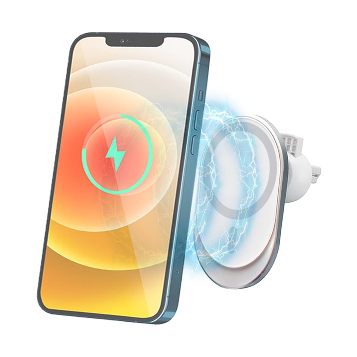LASER MAGSAFE CAR VENT MOUNT WITH 15W WIRELESS CHARGING - FAST, VERSATILE, MAGNETIC ALIGNMENT, , scaau_hi-res