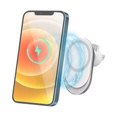 LASER MAGSAFE CAR VENT MOUNT WITH 15W WIRELESS CHARGING - FAST, VERSATILE, MAGNETIC ALIGNMENT, , scaau_hi-res